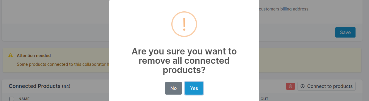 Removing a collaborator | CollabPay Documentation